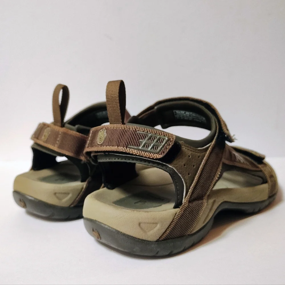 Teva Men's Tanza Brown Trail Outdoor Adjustable Hiking Sandals Size 11